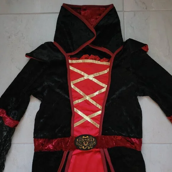 Spooktacular Creations Girls Vampire Costume Size Large 10/12 - Picture 7 of 9